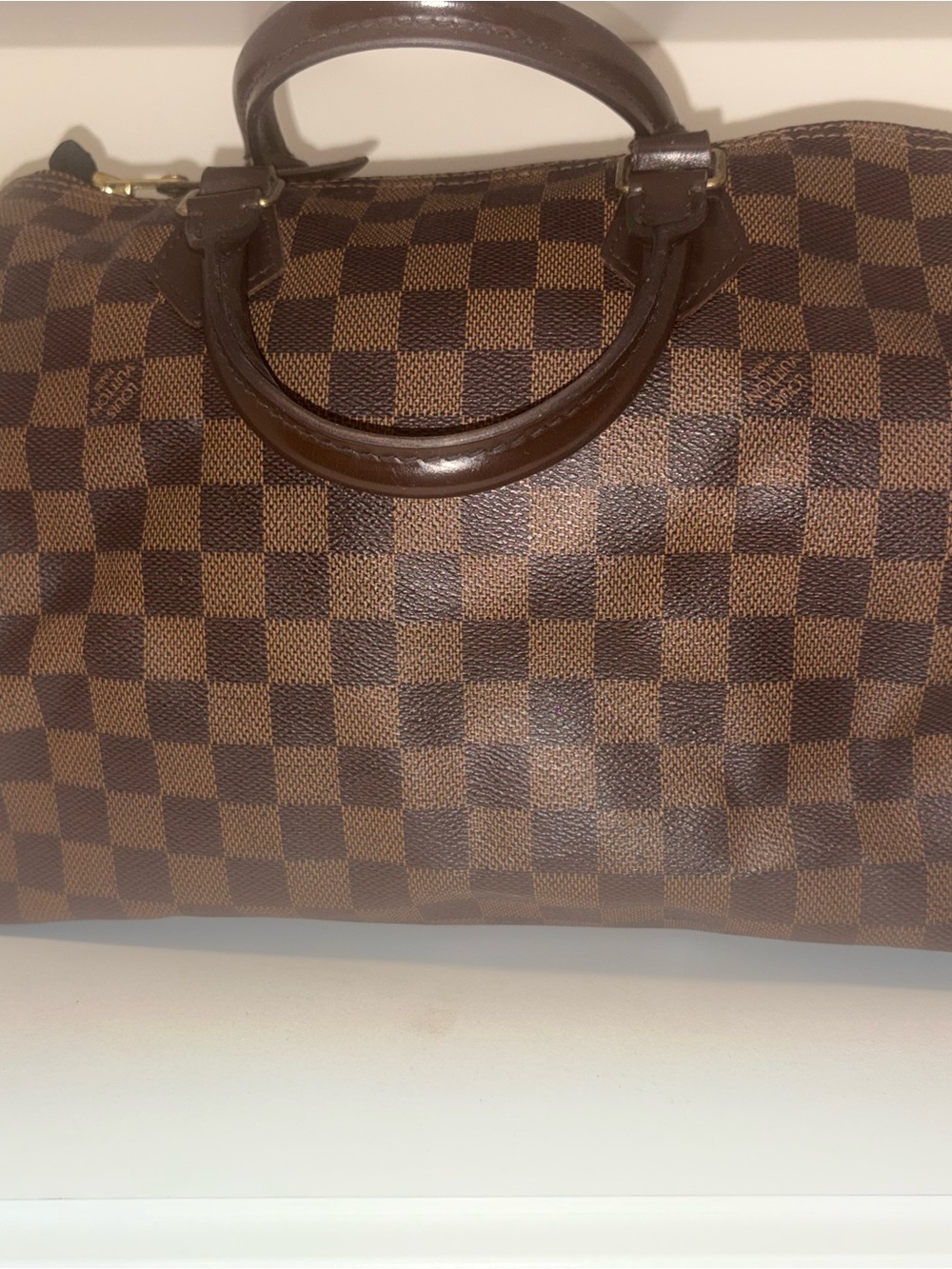 Louis Vuitton Brown Damier Ebene Canvas Speedy